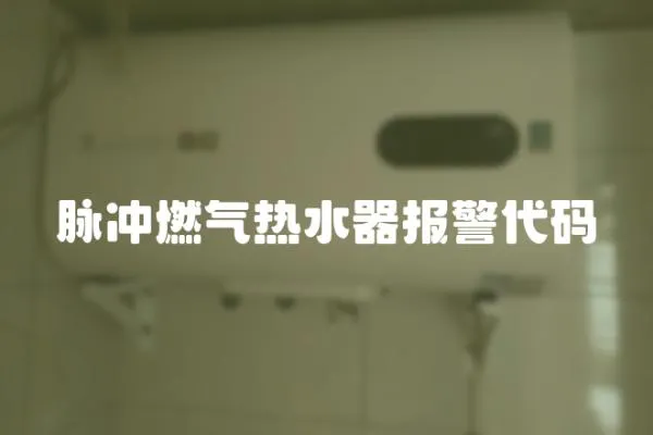 脈沖燃氣熱水器報警代碼
