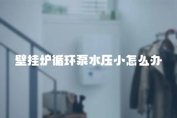 壁掛爐循環泵水壓小怎么辦