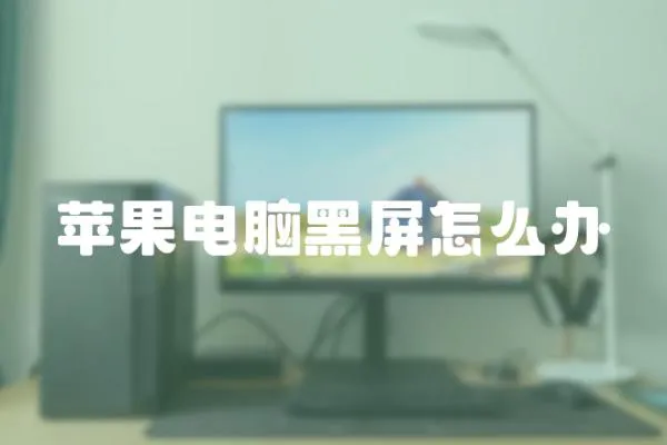 蘋果電腦黑屏怎么辦