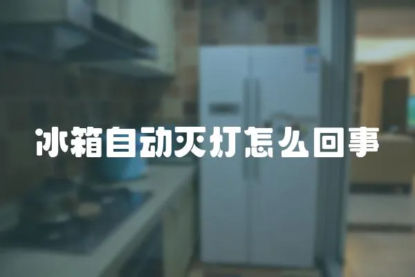 冰箱自動滅燈怎么回事