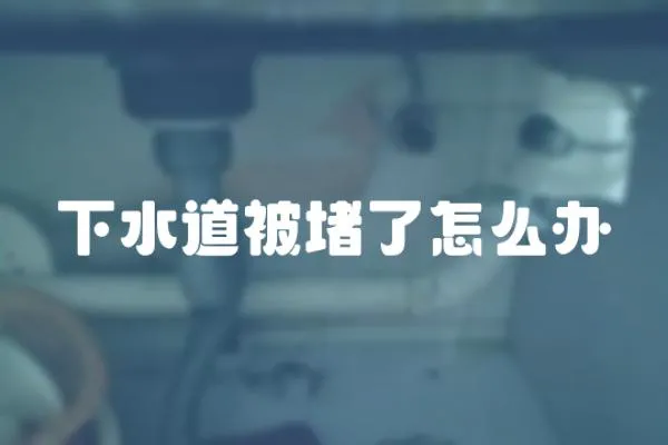 下水道被堵了怎么辦