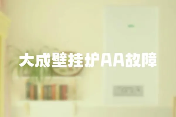 大成壁掛爐AA故障
