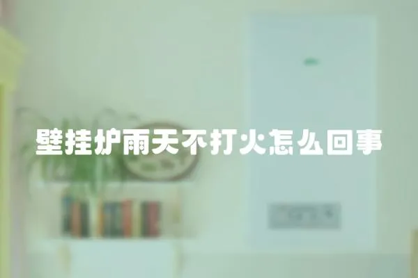 壁掛爐雨天不打火怎么回事