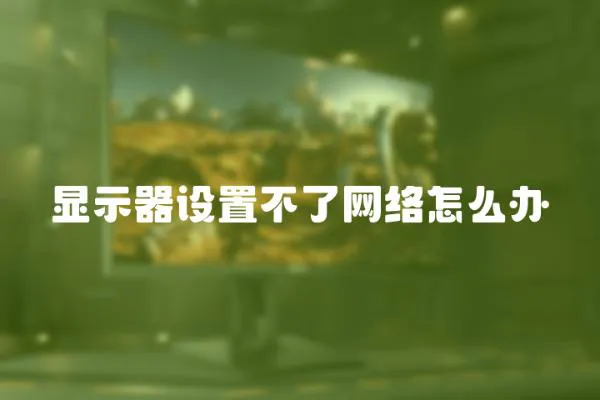 顯示器設(shè)置不了網(wǎng)絡(luò)怎么辦