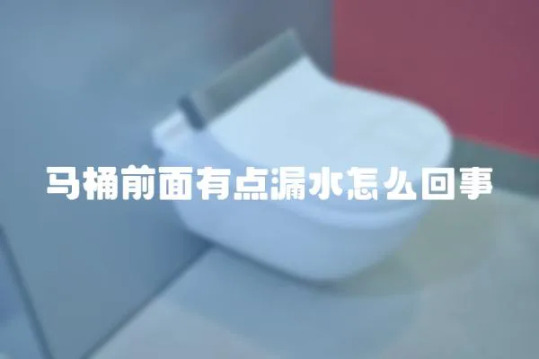 馬桶前面有點漏水怎么回事