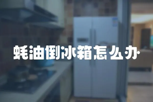 蠔油倒冰箱怎么辦