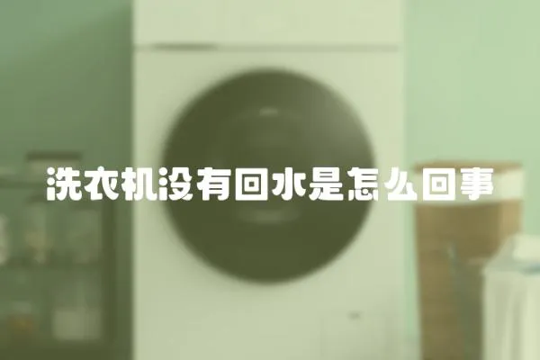洗衣機(jī)沒有回水是怎么回事