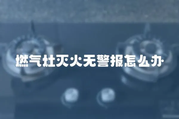 燃氣灶滅火無警報怎么辦