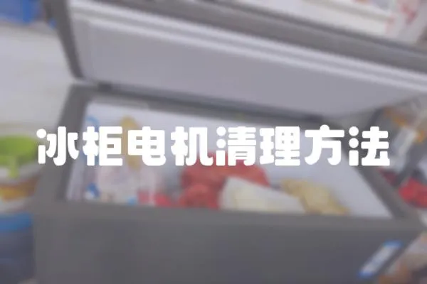 冰柜電機(jī)清理方法