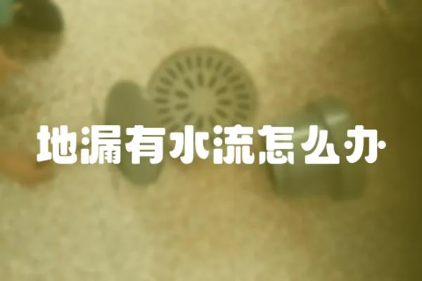 地漏有水流怎么辦