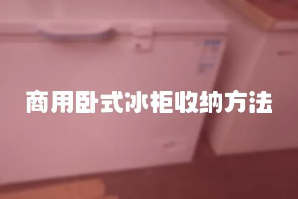 商用臥式冰柜收納方法