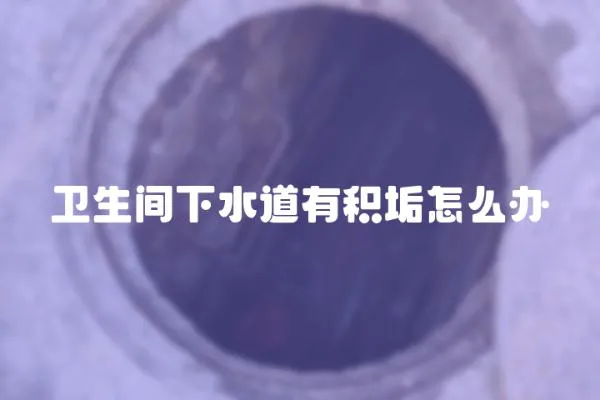 衛生間下水道有積垢怎么辦
