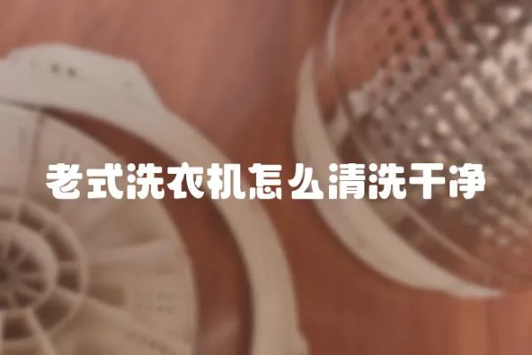 老式洗衣機(jī)怎么清洗干凈