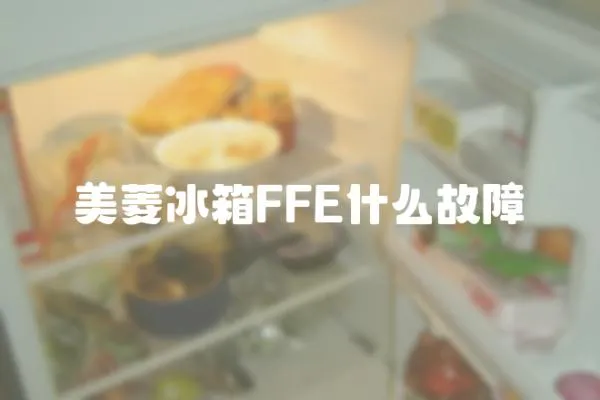 美菱冰箱FFE什么故障