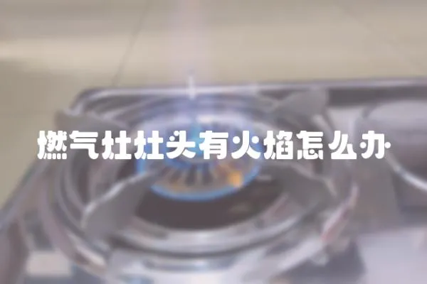 燃氣灶灶頭有火焰怎么辦