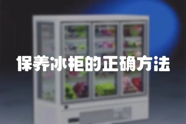 保養冰柜的正確方法