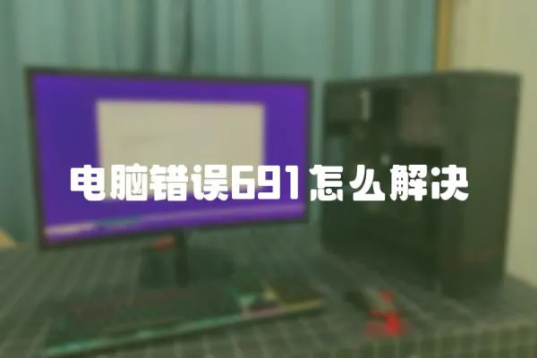 電腦錯誤691怎么解決