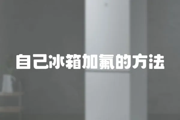 自己冰箱加氟的方法