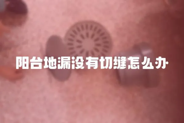 陽(yáng)臺(tái)地漏沒(méi)有切縫怎么辦