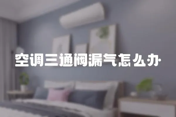 空調三通閥漏氣怎么辦
