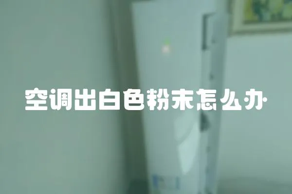 空調出白色粉末怎么辦