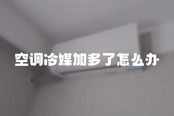 空調(diào)冷媒加多了怎么辦