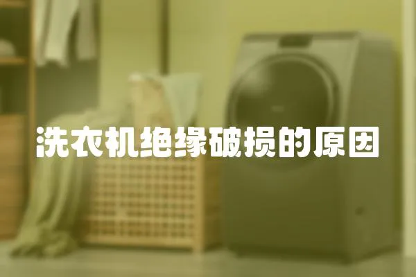 洗衣機絕緣破損的原因
