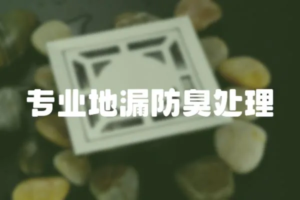 專業(yè)地漏防臭處理