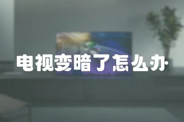 電視變暗了怎么辦