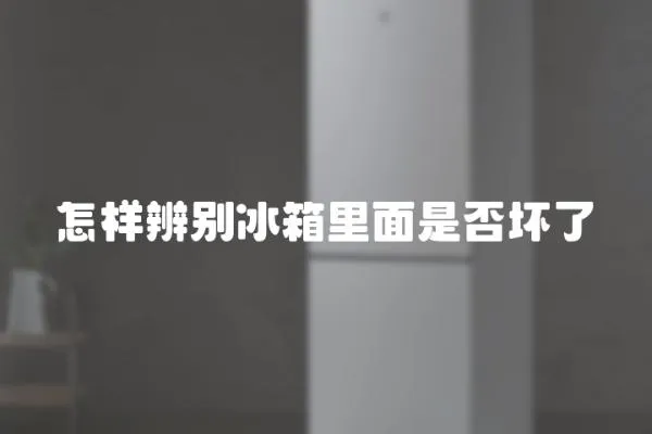 怎樣辨別冰箱里面是否壞了