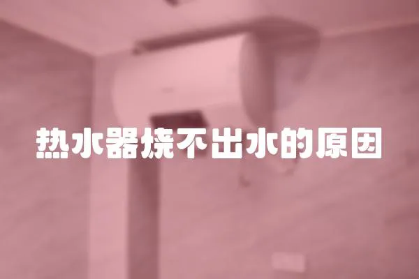 熱水器燒不出水的原因