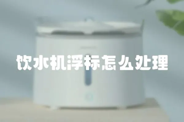 飲水機(jī)浮標(biāo)怎么處理