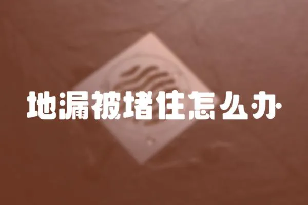 地漏被堵住怎么辦