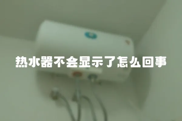 熱水器不會顯示了怎么回事