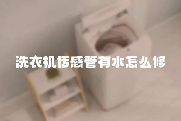 洗衣機傳感管有水怎么修