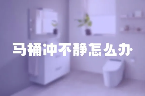 馬桶沖不靜怎么辦