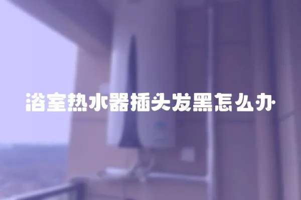 浴室熱水器插頭發黑怎么辦