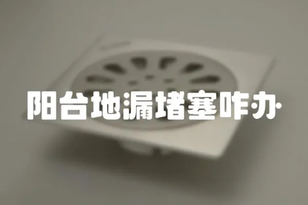 陽臺地漏堵塞咋辦