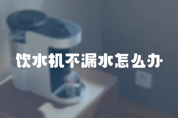 飲水機不漏水怎么辦