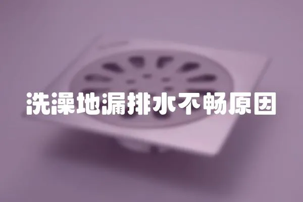 洗澡地漏排水不暢原因