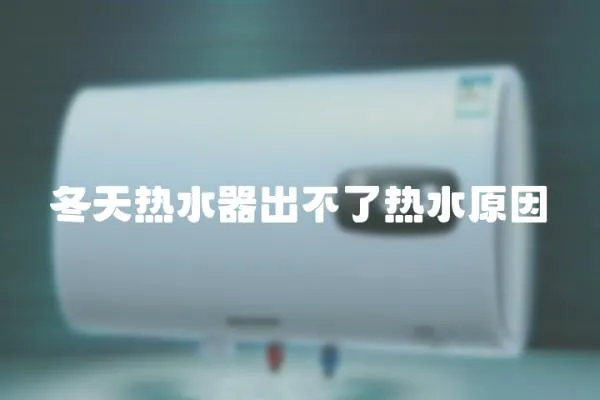 冬天熱水器出不了熱水原因