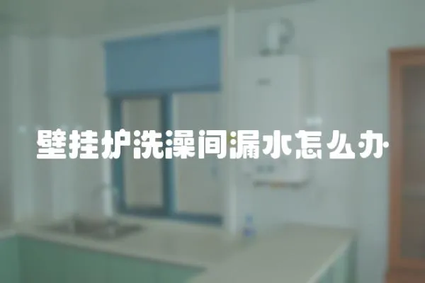 壁掛爐洗澡間漏水怎么辦