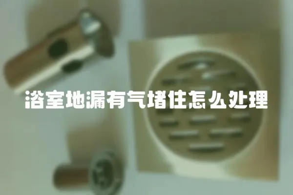 浴室地漏有氣堵住怎么處理