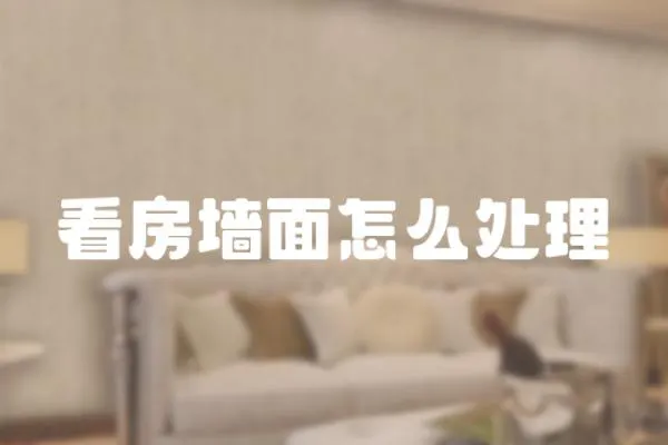 看房墻面怎么處理