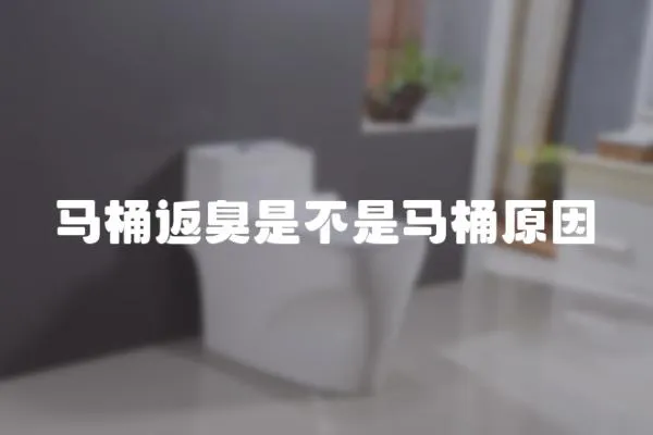 馬桶返臭是不是馬桶原因