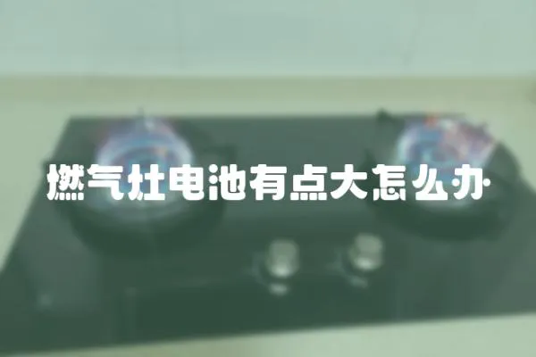燃氣灶電池有點大怎么辦