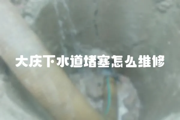大慶下水道堵塞怎么維修