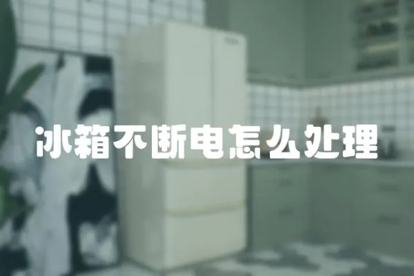 冰箱不斷電怎么處理