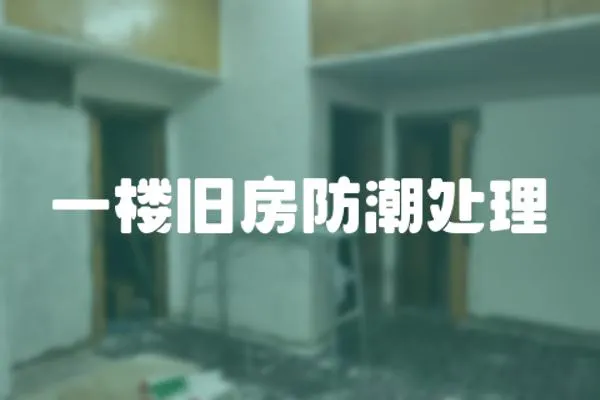 一樓舊房防潮處理