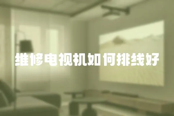 維修電視機(jī)如何排線好